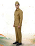 Subhash Chandra Bose Freedom Fighter Kids Fancy Dress Costume - Khaki