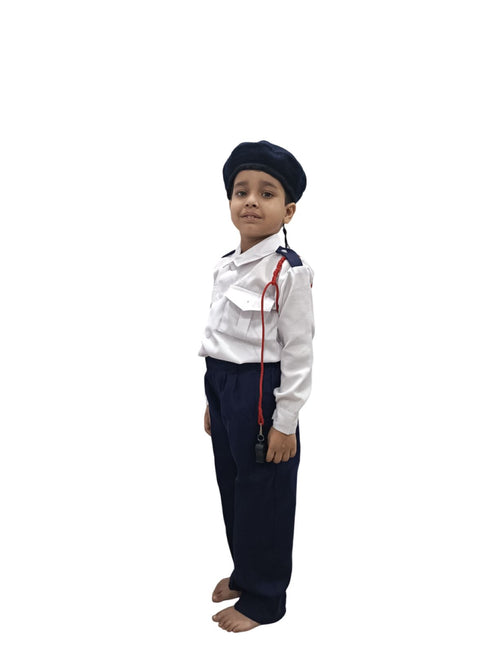 Traffic Police Indian Community Helpers Fancy Dress Costume for Kids