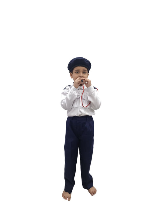 Traffic Police Indian Community Helpers Fancy Dress Costume for Kids
