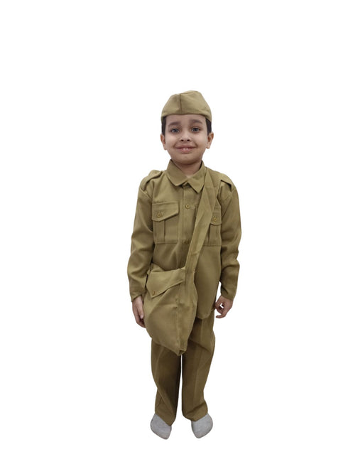 BookMyCostume Indian Postman Dakiya Community Helper Classic Kids Fancy Dress Costume