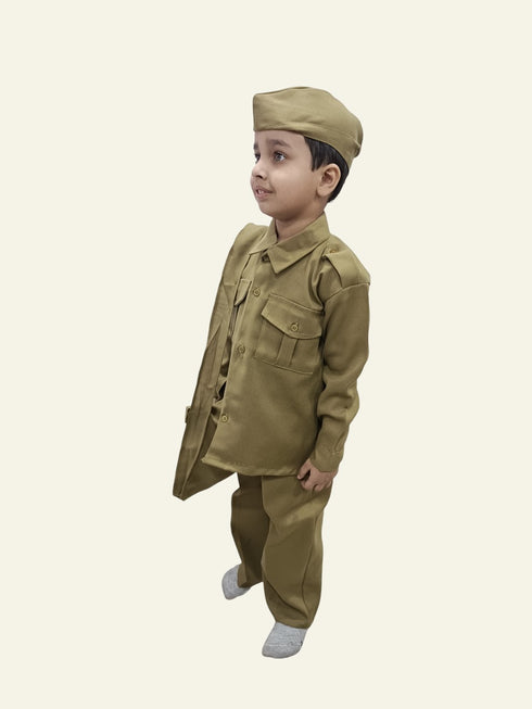 BookMyCostume Indian Postman Dakiya Community Helper Classic Kids Fancy Dress Costume