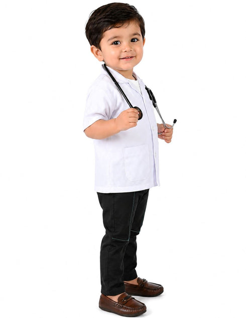Doctor Physician White Coat with Stethoscope Medical Professional Community Helper Kids Fancy Dress Costume