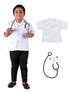 Doctor Physician White Coat with Stethoscope Medical Professional Community Helper Kids Fancy Dress Costume