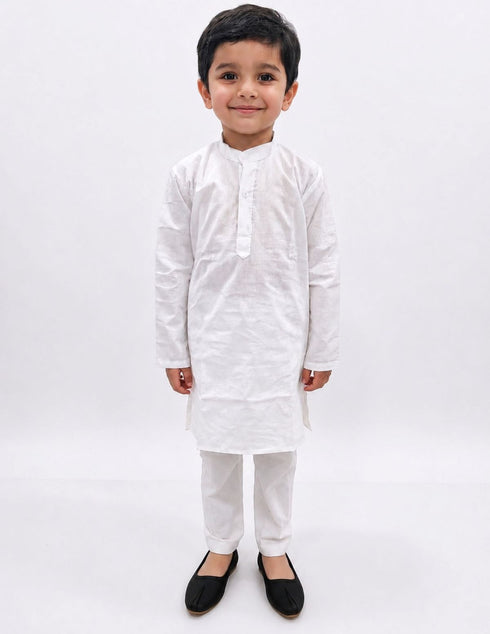 White Kurta Pyjama for Boys Kids & Adult Fancy Dress Costume