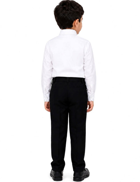 Black Pant and White Shirt Combo for Boys Kids Fancy Dress Costume