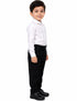 Black Pant and White Shirt Combo for Boys Kids Fancy Dress Costume