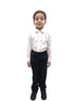 BookMyCostume Black Pant and White Shirt Combo for Boys Kids Fancy Dress Costume