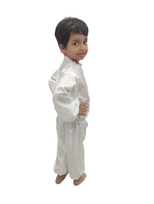 BookMyCostume White Jumpsuit Kids Fancy Dress Costume