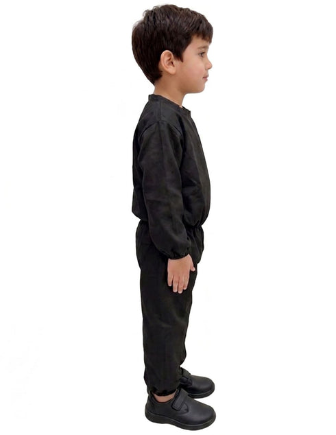 Black Jumpsuit Kids & Adult Fancy Dress Costume