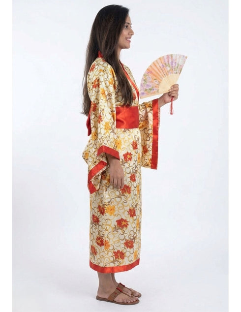 Japanese Girl Kimono with Fan International World Costume for Kids & Adults