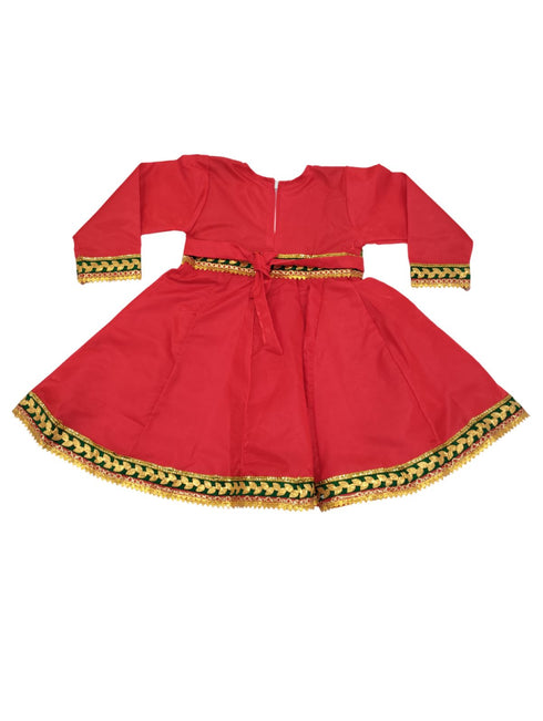BookMyCostume Kathak Indian Classical Dance Costume for Girls | Kids & Adults | Without Jewellery Fancy Dress Costume