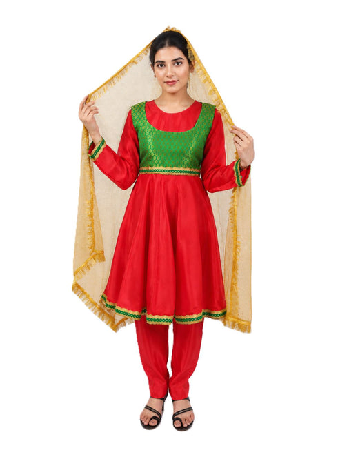 Kathak Indian Classical Dance Costume for Girls | Kids & Adults | Without Jewellery Fancy Dress Costume