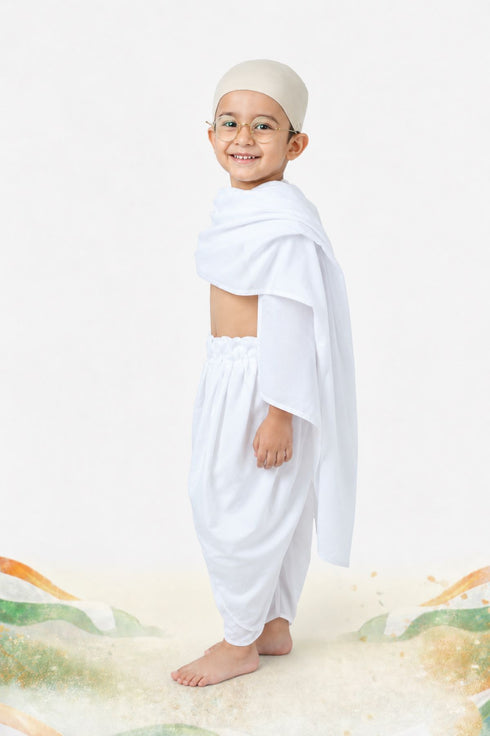 Mahatma Gandhi Father of the Nation Freedom Fighter Kids Fancy Dress | Mahatma Gandhi Costume for Kids