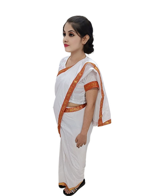 BookMyCostume Sarojini Naidu Leader Saree GIrls & Women Fancy Dress Costume