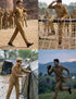 Indian Police Inspector Community Helper Khaki Fancy Dress Costume for Kids