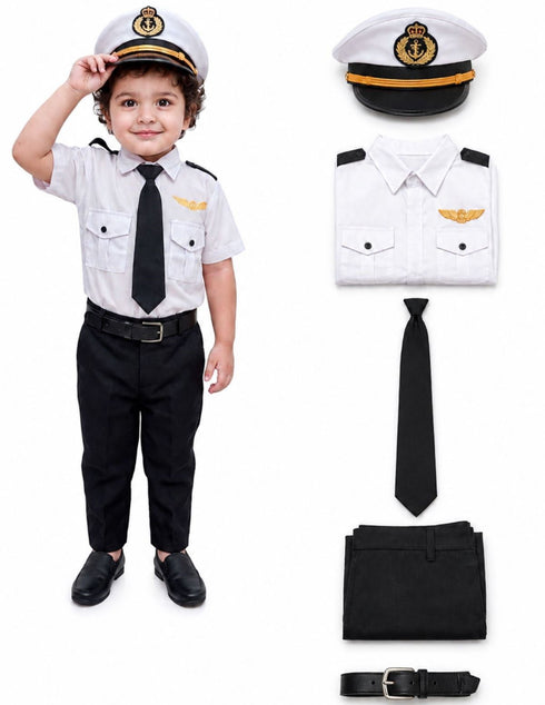 Airline Pilot Professional Helper Kids Fancy Dress Costume | Imported