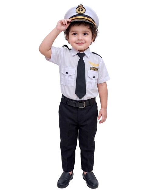 Airline Pilot Professional Helper Kids Fancy Dress Costume | Imported