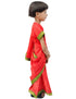 Book My Costume Teacher Red Saree Professio For Girls & Women Fancy Dress Costume