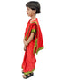 Book My Costume Teacher Red Saree Professio For Girls & Women Fancy Dress Costume