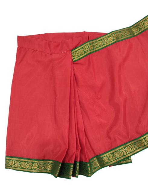 Book My Costume Teacher Red Saree Professio For Girls & Women Fancy Dress Costume