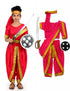 Rani Laxmi Bai Jhansi ki Rani Saree Kids Fancy Dress Costume for Girls with Accessories