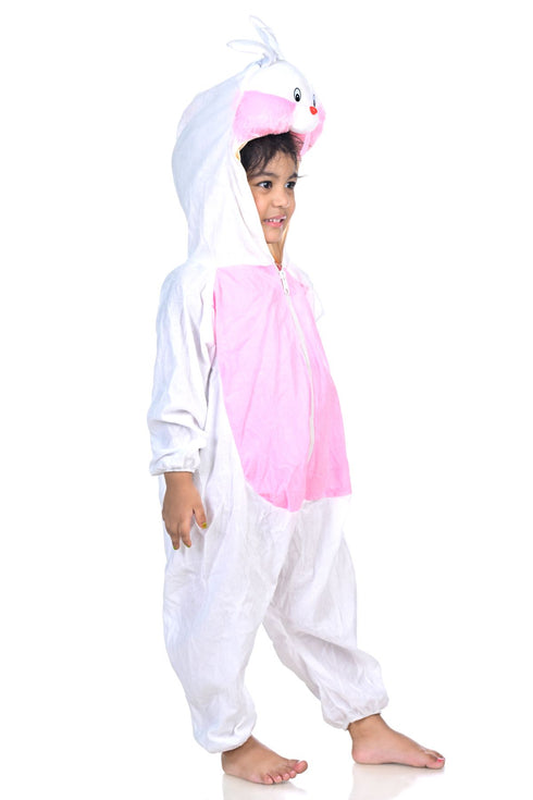 BookMyCostume White & Pink Rabbit Bunny Cute Animal Costume | For Kids Fancy Dress Costume