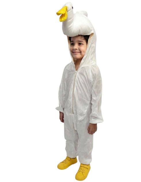 White Swan Duck Aquatic Bird Kids Fancy Dress Costume for Boys and Girls - Cute Animal Theme Outfit for School Competitions, Annual Functions & Halloween Parties Kids Fancy Dress Costume
