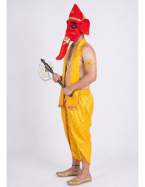 Shri Ganesha Hindu God Ganesh Chaturthi Role Play Kids & Adults Fancy Dress Costume