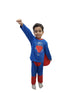 Supreme Man Comic Superhero Fancy Dress Costume for Kids - Premium