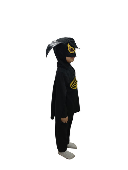 Black Bat Comic Movie Superhero Kids Fancy Dress Costume - Premium