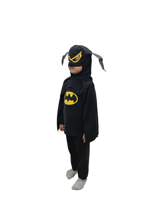 Black Bat Comic Movie Superhero Kids Fancy Dress Costume - Premium
