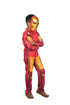 The Red Yellow Superhero Muscles Look Kids Fancy Dress Costume - Imported