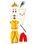 BookMyCosume Krishna Banke Bihari Pitambar with Accessories Hindu God Janmashtami krishna for Boy Kids Fancy Dress Costume