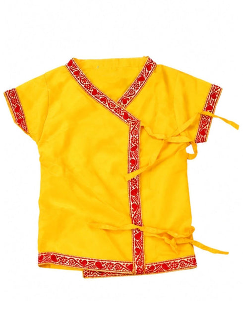 BookMyCosume Krishna Banke Bihari Pitambar with Accessories Hindu God Janmashtami krishna for Boy Kids Fancy Dress Costume