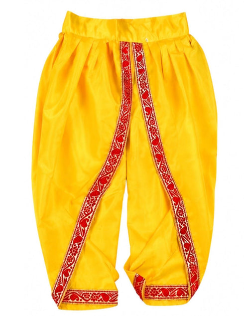 BookMyCosume Krishna Banke Bihari Pitambar with Accessories Hindu God Janmashtami krishna for Boy Kids Fancy Dress Costume