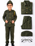 Subhash Chandra Bose Freedom Fighter Kids Fancy Dress Costume - Green