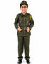 Subhash Chandra Bose Freedom Fighter Kids Fancy Dress Costume - Green