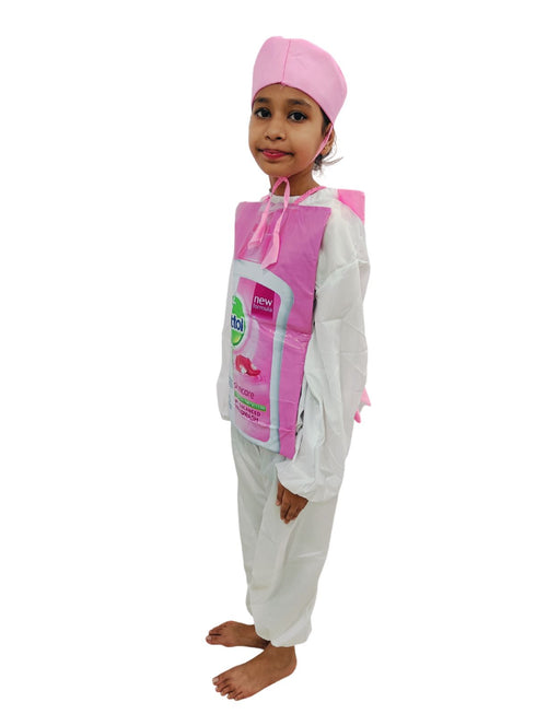 BookMyCostume Pink Handwash Hygeine Kids Fancy Dress Costume