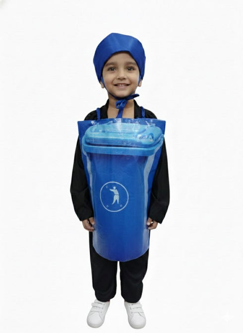 Dustbin Garbage Box Swachh Bharat Kids Fancy Dress Costume