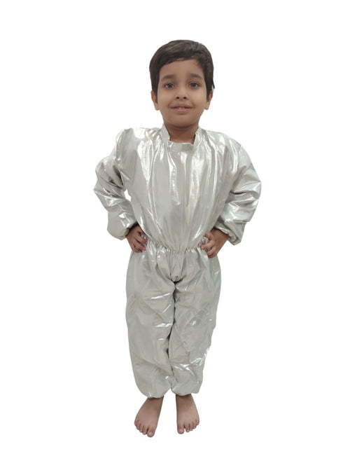 BookMyCostume Silver Jumpsuit Fancy Dress Costume