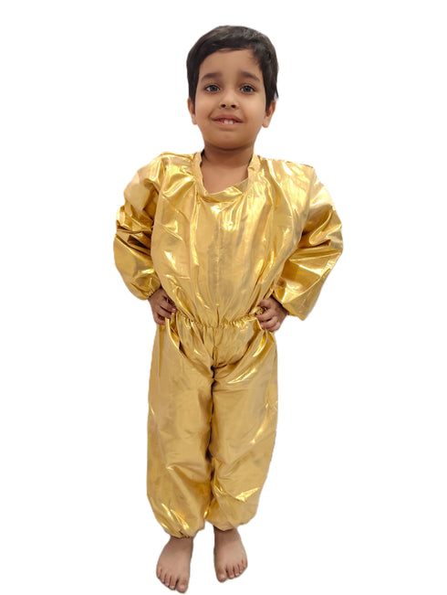 BookMyCostume Golden Jumpsuit Fancy Dress Costume