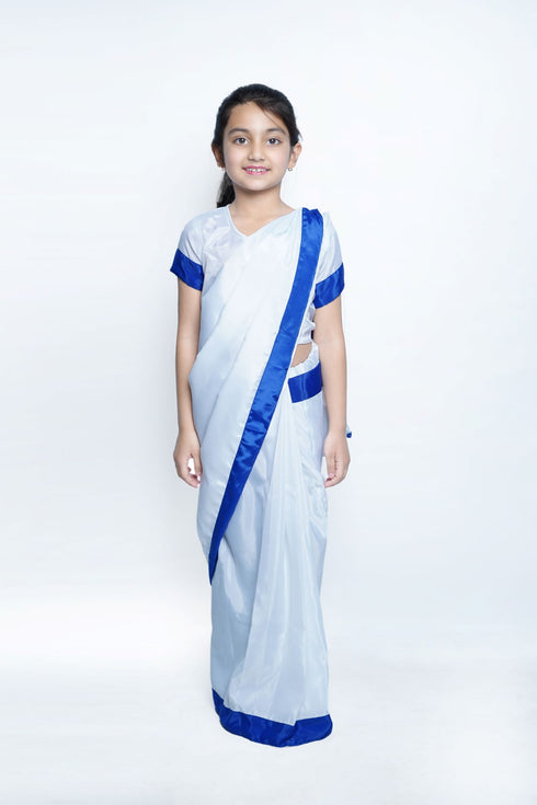 BookMyCostume Indira Gandhi Politician Leader Ex-Prime Minister Saree Kids Fancy Dress Costume
