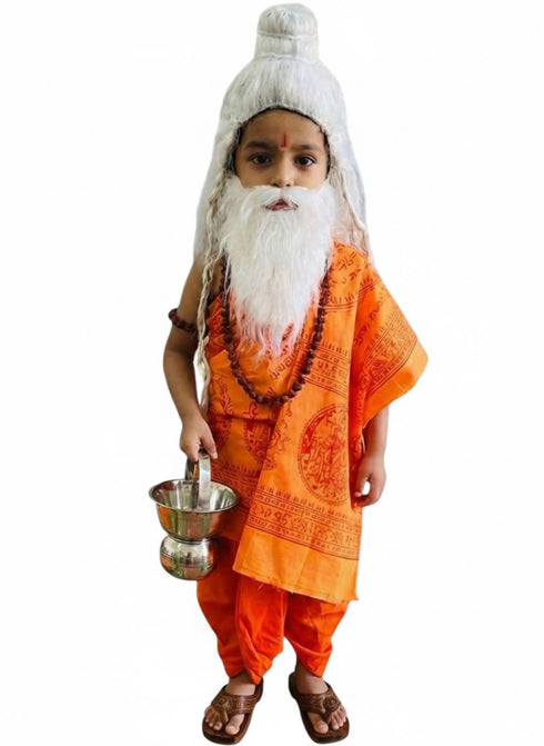 Raavana Sita Haran Sadhu Vesh | Guru Vashistha | Shukracharya Ramayan Fancy Dress Costume for Kids | Ramleela Mythological Dress for Boys | Ramleela Costume for Kids