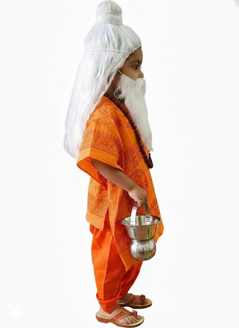 Raavana Sita Haran Sadhu Vesh | Guru Vashistha | Shukracharya Ramayan Fancy Dress Costume for Kids | Ramleela Mythological Dress for Boys | Ramleela Costume for Kids