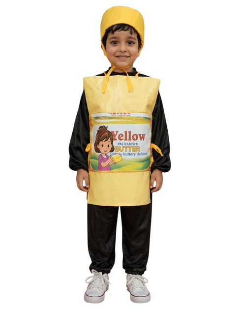 Yellow Butter Food Kids Fancy Dress Costume