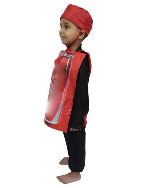 Coke Soft Drink Kids Fancy Dress Costume