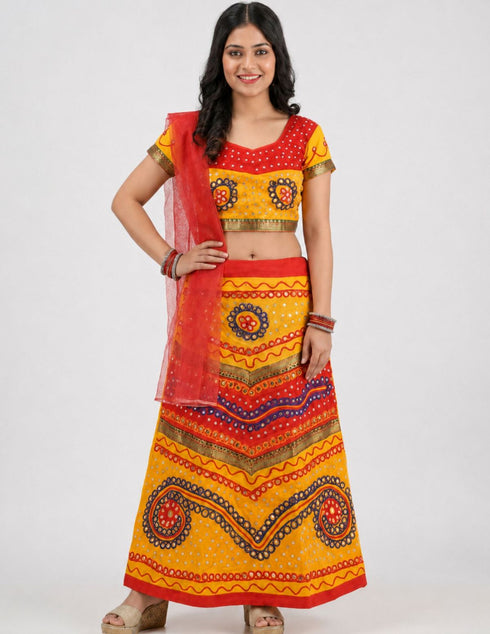 Gujarati Indian State Fancy Dress Garba Navratri Girls Costume