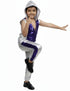 BookMyCostume Western Dance Costume for Boys - Purple & Silver - Tshirt with Trousers - Premium