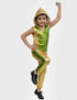 Western Dance Costume for Boys - Green & Golden - Tshirt with Trousers - Premium