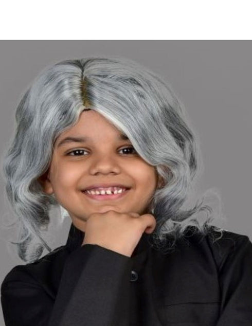 BookMyCostume Abdul Kalam & Old Man Grey Hair Wig Adult & Kids Fancy Dress Costume Accessory